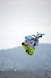 snowboarder twist jumping