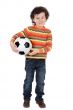Child with soccer ball