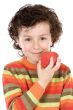 Child whit apple