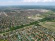 Aerial view of residential area