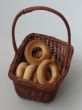Basket with bagels