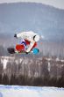 snowboarder twist jumping