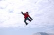 snowboarder jumping