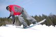 snowboarder alighting