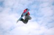 snowboarder twist jumping