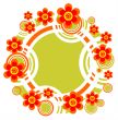 striped flower border
