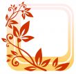 red floral frame