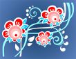 blue flower background