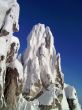 winter in mountains, rocks