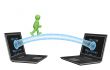 3d puppet, going on the bridge between two laptops