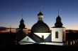 Orthodox temple on a background of a decline