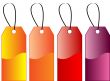 Coloured gift tags