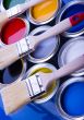 Paint brush and paint