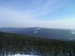 winter in mountains, woods