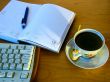 Coffee with computer key board