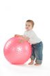 Boy with a fitness ball