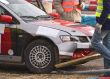 Rally car crash