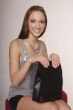 woman with purchase bag
