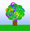 stylized abstract tree