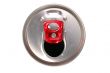 Close-up of aluminum drink can