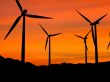 Wind turbines in sunset 1