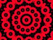 red and black doyly