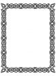 black border with celtic ornament