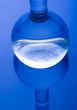 Blue chemistry vials