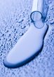 Blue chemistry vials