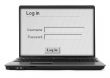 notebook with log in screen #2