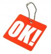 price tag with OK