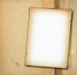 two pieces of old paper against dirty background