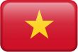 Vietnam Flag Button