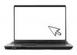 hollow notebook with cursor