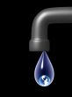 Earth in a drop of the water