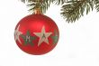 Red christmas tree ball