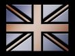 Metal British flag