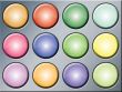 Colored buttons/lights on a metal background