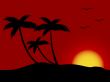 Sunset on the beach