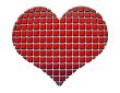 Heart in Red and Black