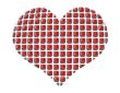 Red Diamond Heart
