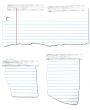 Ripped and Taped Loose Leaf Notebook Paper