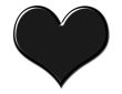Gorgeous Black Heart