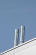 Two Stainless Steel Ventilation Chimneys