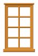 Wood Window Illustration