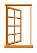 Wood Window Illustration