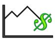 Down Graph with Green Money Symbol