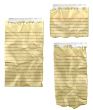 Ripped Wrinkled Old Taped Note Paper