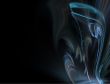 Abstract Blue Smoke on Black