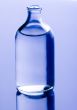 Blue chemistry vials